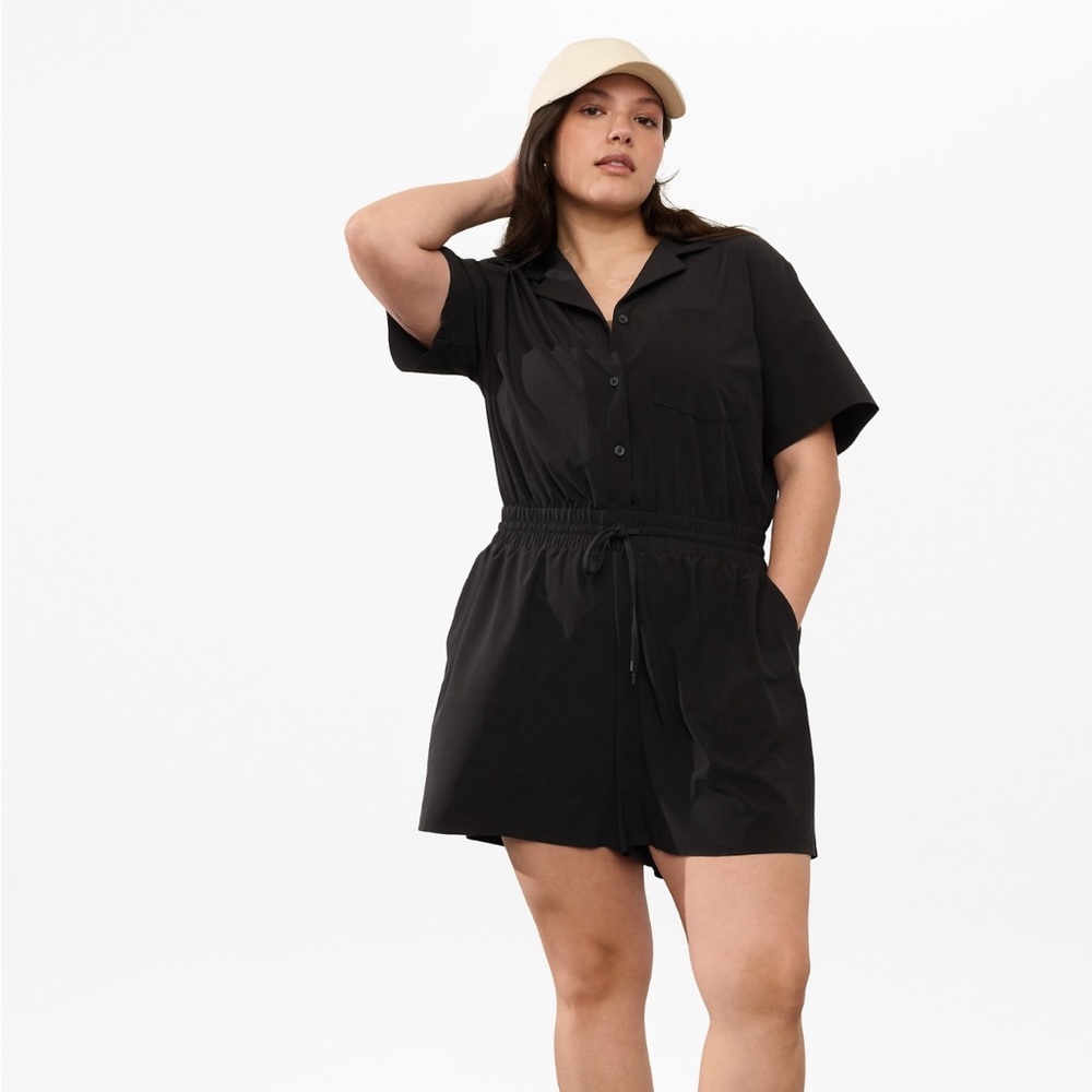 Athleta Avenue Romper XL Tall Black